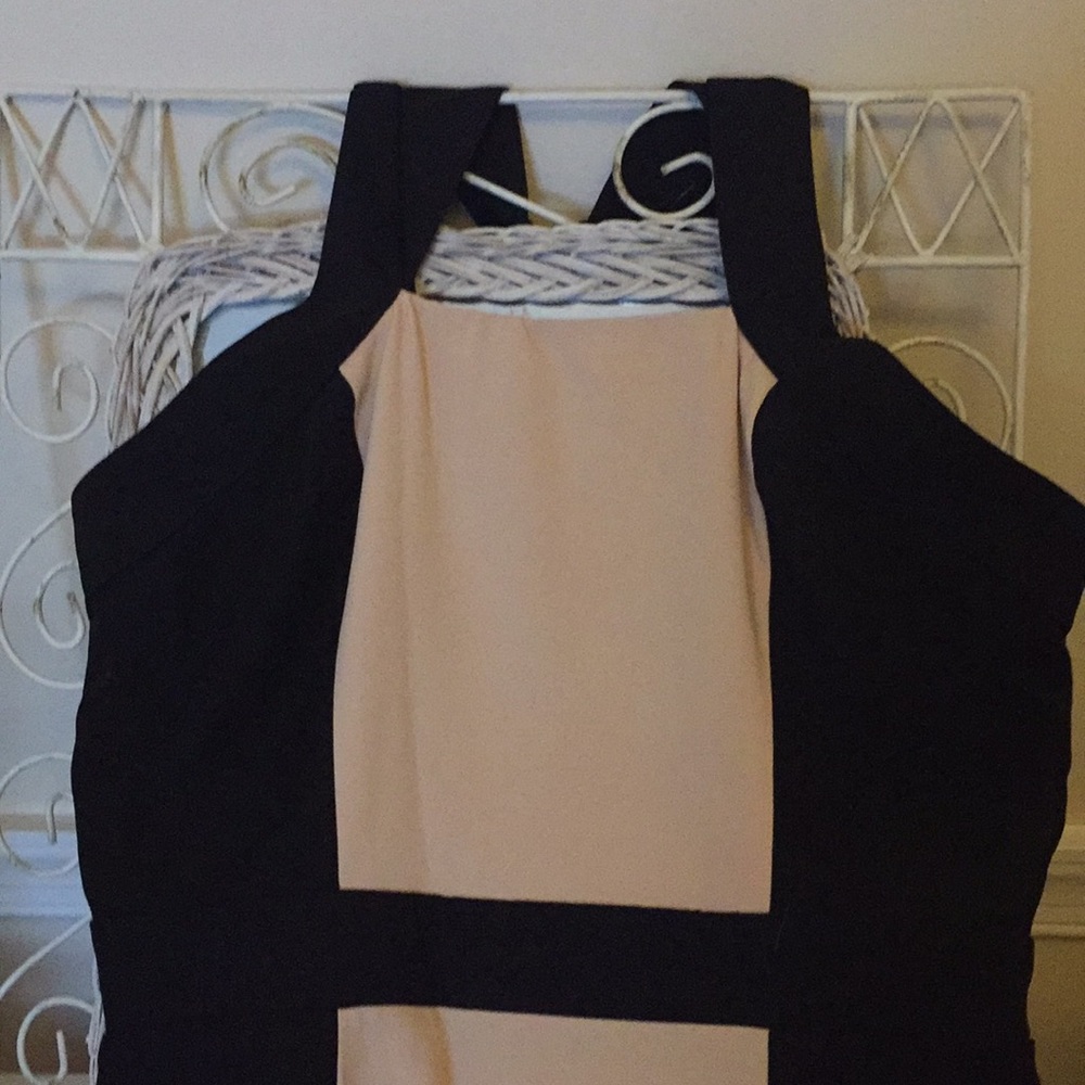 Black/nude gown